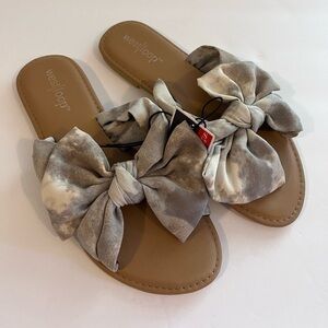 West Loop Women’s summer bow Sandals size S 5/6